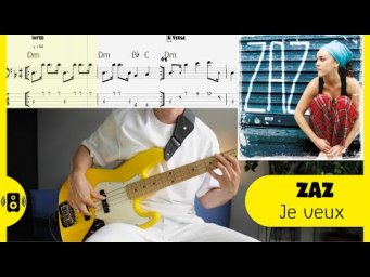 Zaz Je veux bass tabs бас-гитара табы